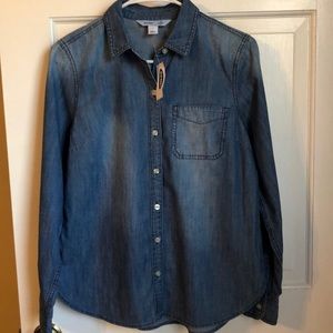 Classic Chambray Old Navy Button Down Shirt